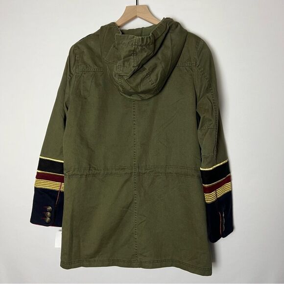 Blank NYC Women’s Military Contrast Cuff Zip Hooded Jacket - Picture 15 of 15